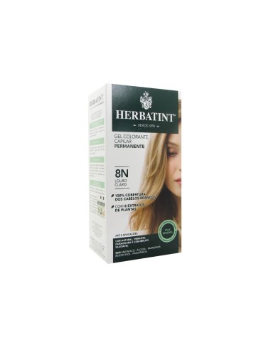 Herbatint Permanent Haarfarbe Gel 8N Hellblond 150ml