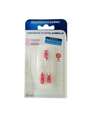 Elgydium Clinic füllt Interdentalbürsten fein konisch 4-3mm x3 nach