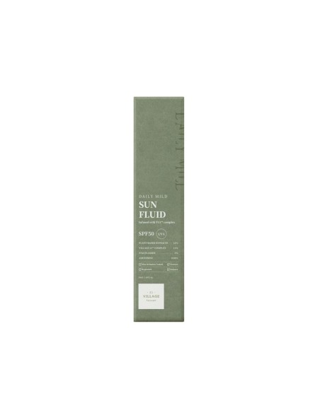 Village 11 Factory Daily Mild Sun Fluid SPF50 50ml Village 11 Factory Daily Mild Sun Fluid SPF50 50ml