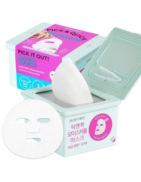 Dewytree Pick and Quick Moisture Full Mask 30 Sheets Dewytree Pick and Quick Moisture Full Mask 30 Sheets