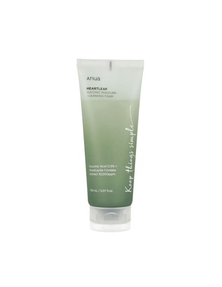 Anua Heartleaf Succinic Moisture Cleansing Foam 150ml Anua Heartleaf Succinic Moisture Cleansing Foam 150ml
