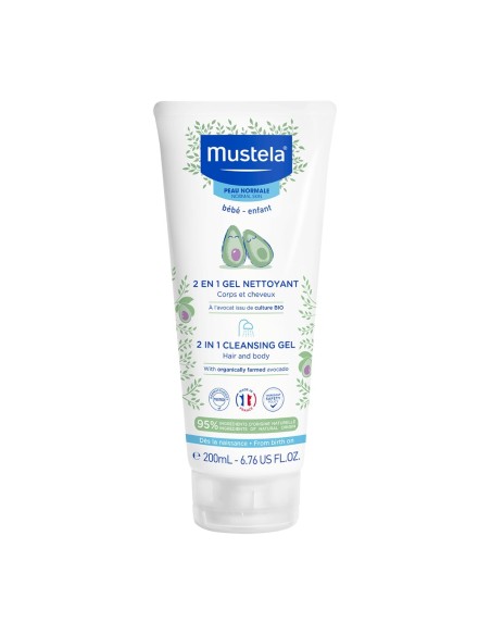 Mustela 2 in 1 Waschgel für Körper und Haar 200ml Mustela 2 in 1 Waschgel für Körper und Haar 200ml