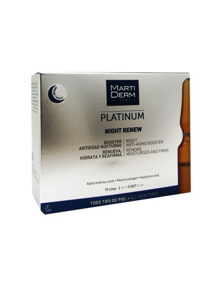 Martiderm Platinum Night Renew Ampullen 10ampx2ml