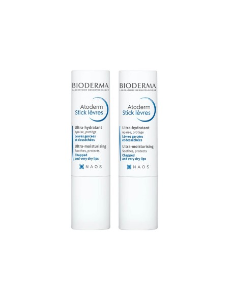 BIERERMA PACK ATODERM LIPS Stick Feuchtigkeitscreme 2x4g BIERERMA PACK ATODERM LIPS Stick Feuchtigkeitscreme 2x4g