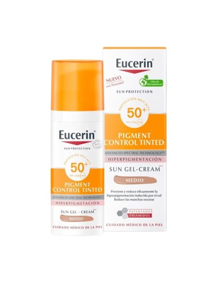Eucerin Sun Pigment Control Getönte Gel-Creme Medium SPF50 50ml
