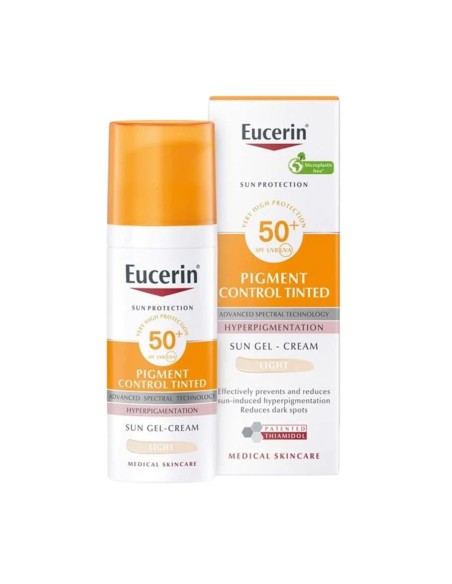 Eucerin Sun Pigment Control Getöntes Gel-Creme Licht LSF50+ 50ml