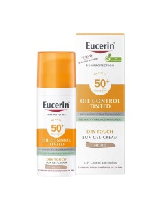Eucerin Sun Oil Control Getöntes Gel-Creme Mattierende Sonnencreme LSF50+ 50 ml 2
