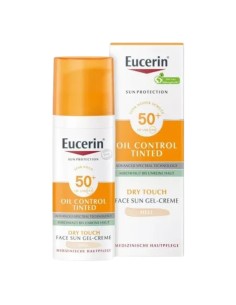 Eucerin Sun Oil Control Getöntes Mattierendes Gel-Creme LSF50+ 50ml 2