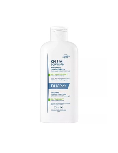 Ducray Kelual Squanorm Shampoo gegen fettige Schuppen 200ml