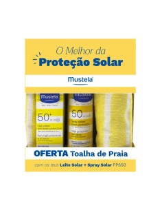 Mustela Pack Milch & Sonnenspray SPF50 & Strandtuch