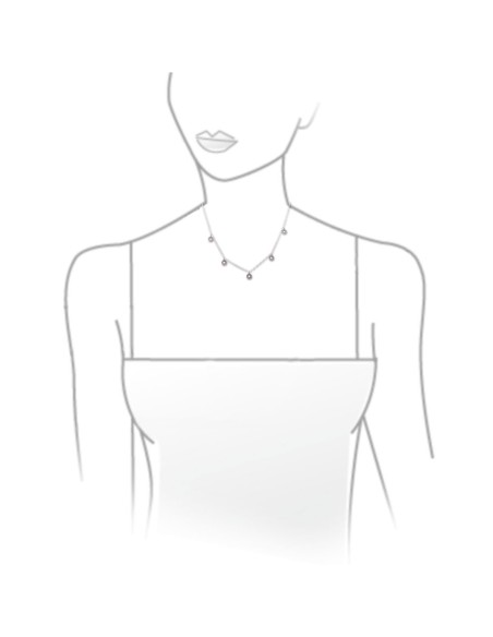 J & Rio Margot Silber Halskette Spots