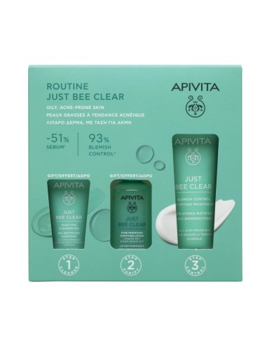 Apivita Pack Routine Just Bee Clear