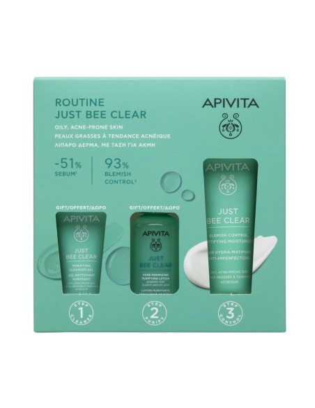 Apivita Pack Routine Just Bee Clear Apivita Pack Routine Just Bee Clear