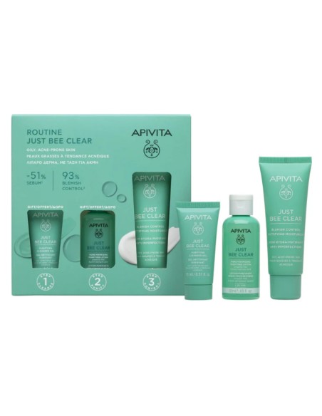 Apivita Pack Routine Just Bee Clear Apivita Pack Routine Just Bee Clear
