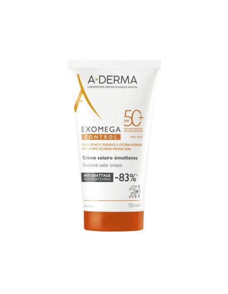 A-Derma Exomega Control Creme Solar Emoliente SPF50 150ml