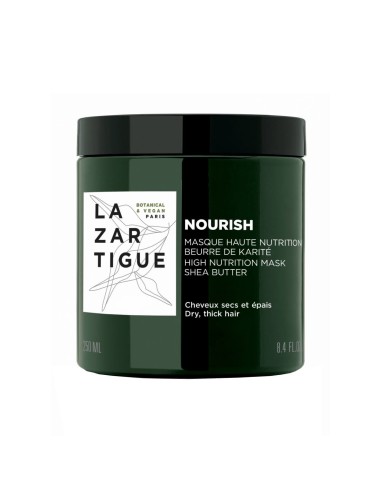 Lazartigue Nourish High Nutrition Mask Sheabutter trockenes und dickes Haar 250ml