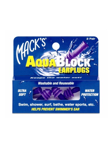Macks Soft Silikon Aquablock Tampons 2Paar