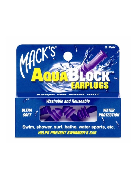 Macks Soft Silikon Aquablock Tampons 2Paar Macks Soft Silikon Aquablock Tampons 2Paar