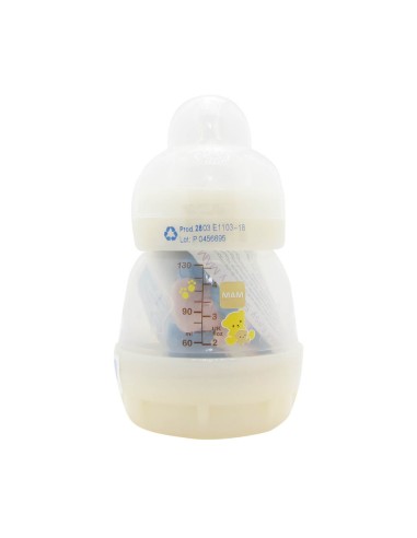 Mam Easy Start Babyflasche 130ml + Silikon-Nippel 0+ Monate + Start Schnuller 0-2 Monate