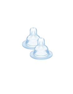 Mam Zitzen Silikon 2+ Monate Medium Flow x2