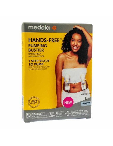 Medela Hands-Free Pumping Bustier Weiß L