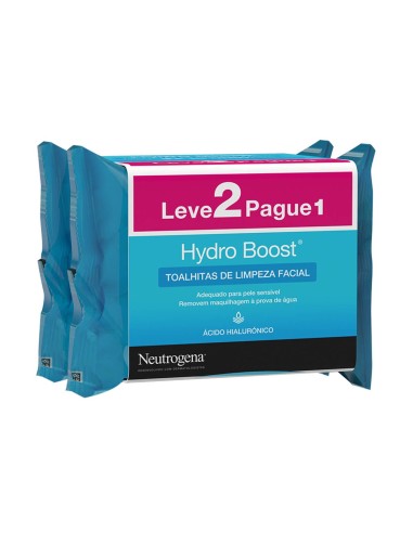 Neutrogena Duo Hydro Boost Facial Cleansing Wipes 25 Einheiten
