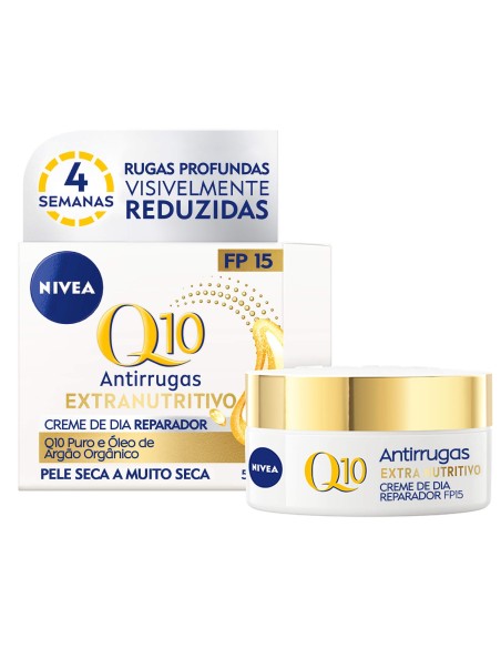 Nivea Q10 Extra Nourishing Anti-Wrinkle Repairing Day Cream SPF15 50ml Nivea Q10 Extra Nourishing Anti-Wrinkle Repairing Day Cream SPF15 50ml