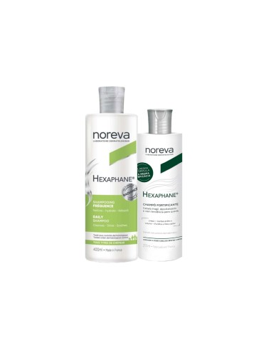 Noreva Pack Hexaphane Shampoo Frequenz 400ml + Stärkendes Shampoo 250ml
