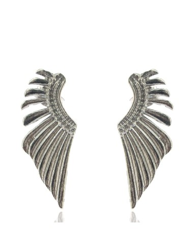 MRIO Inka-Flügel-Ohrringe Vergoldetes Silber
