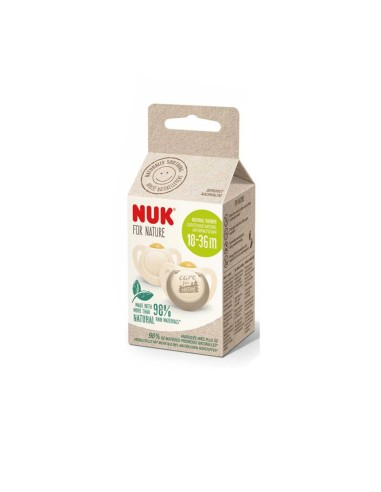 NUK For Nature Schnuller Kunststoff 18-36m x2