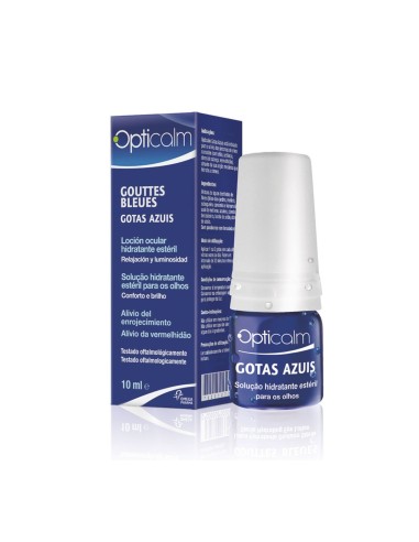 Opticalm Blue Drops feuchtigkeitsspendende sterile Lösung für Augen 10ml