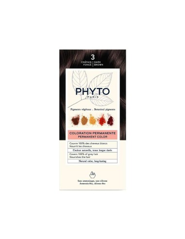 Phyto Color Permanent Färbung mit Gemüsepigmenten 3 Dunkelbraun