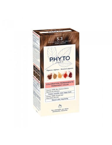 Phyto Color Permanent Färbung mit pflanzlichen Pigmenten 5.3 Hellbraun Golden