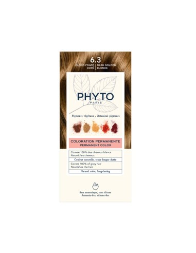 Phyto Color Permanent Färbung mit pflanzlichen Pigmenten 6.3 Dark Golden Blond
