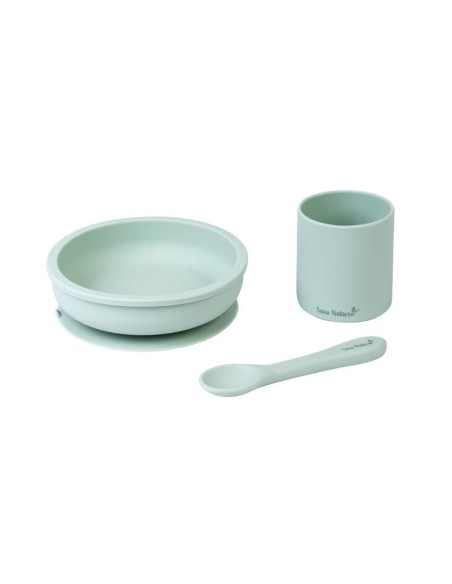 Saro Party Silicone Food Set Grün