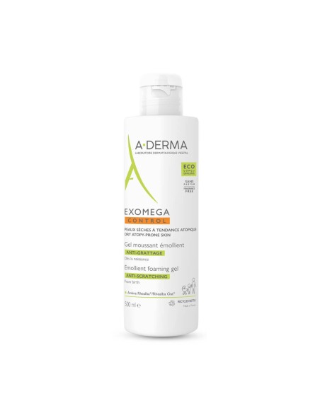 A-Derma Exomega Control Emollient Foaming Gel 500ml A-Derma Exomega Control Emollient Foaming Gel 500ml