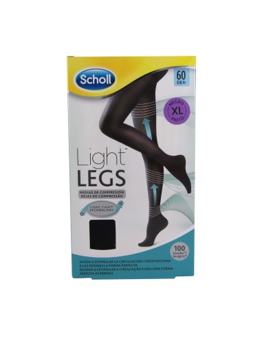 Scholl Light Legs Kompressionsstrumpfhose 60Den Schwarz Extra Large