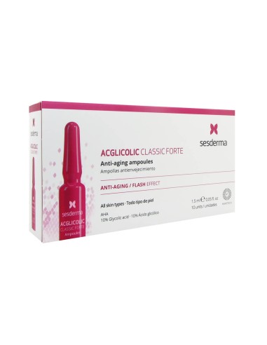 Sesderma Acglicolic Classic Forte Anti-Ageing Ampullen 10x1,5ml