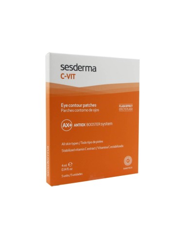 Sesderma C-Vit Patches Auge Kontur Flash-Effekt 5x7ml