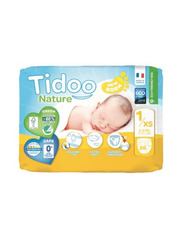 Tidoo Neugeborenen-Windeln 1XS (2-5Kg) 26St